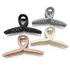 Nalodu 4.3 Inch Hair Claw Clips Large No Slip Big Matte Jaw Butterfly Clip for Thin Fine Thick Ha... | Amazon (US)