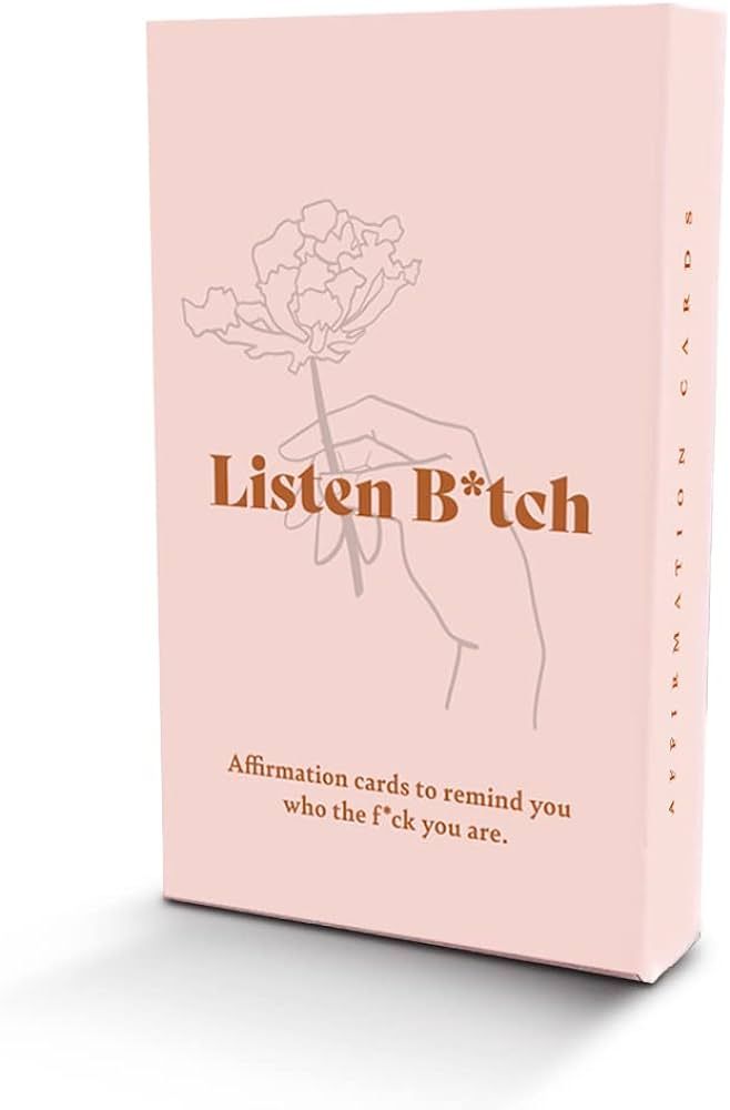 Listen B*tch Affirmation Cards | 50 Daily Affirmations to Remind You Who The F*ck You are | Amazon (US)