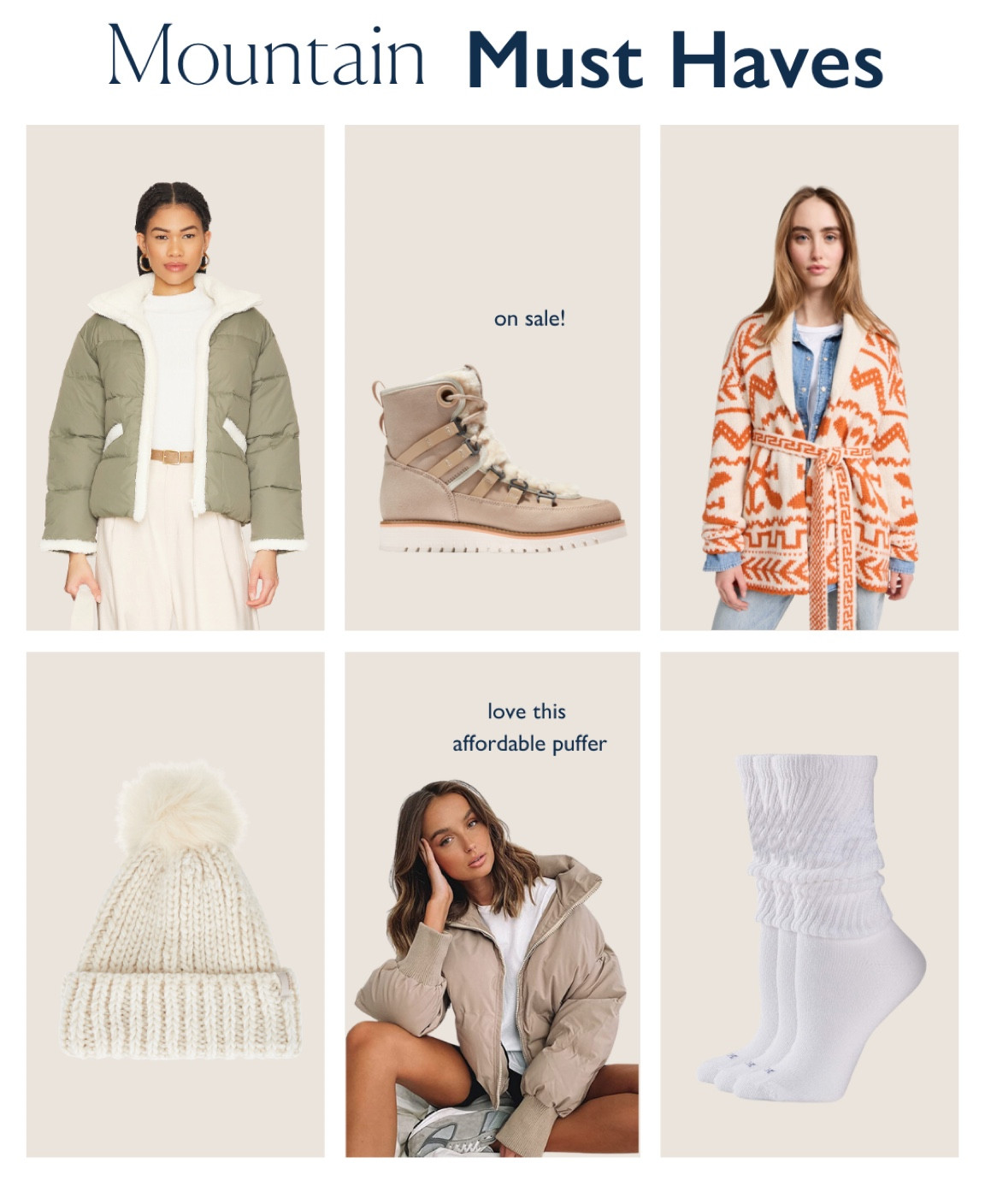 Mountain Must Haves! 

#LTKFind #LTKSeasonal #LTKstyletip