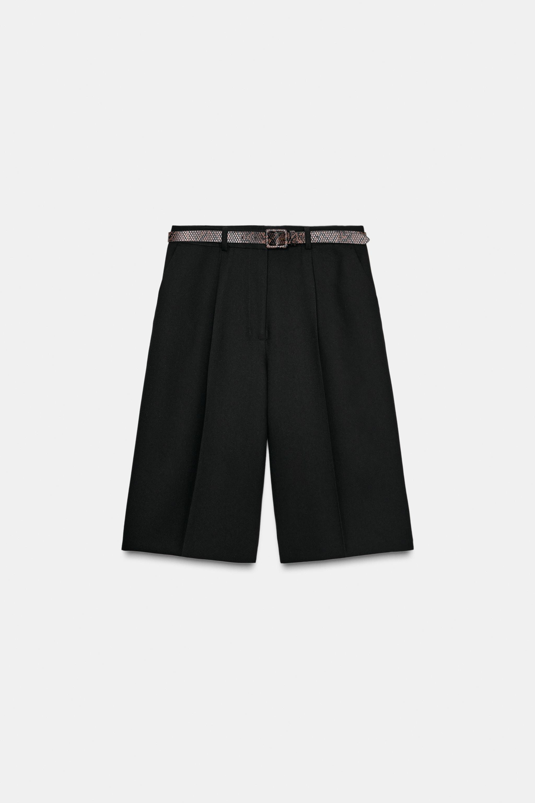 LONG BERMUDA SHORTS WITH BELT | Zara UK