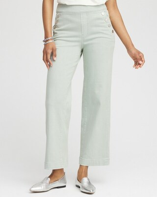 Pull-On Wide Leg Ankle Jeans | Chico's