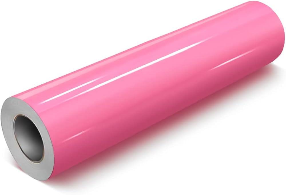 VViViD Soft Pink Gloss 11.8 Inches x 84 Inches (7 Feet) DECO65 Permanent Adhesive Craft Vinyl for... | Amazon (US)
