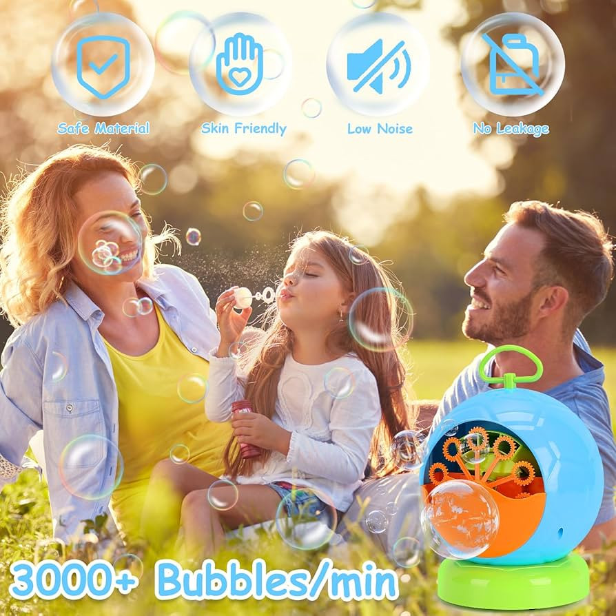 Bubble Machine for Kids, Automatic Bubble Maker, Durable and Portable Automatic 3000+ Bubble Mach... | Amazon (US)