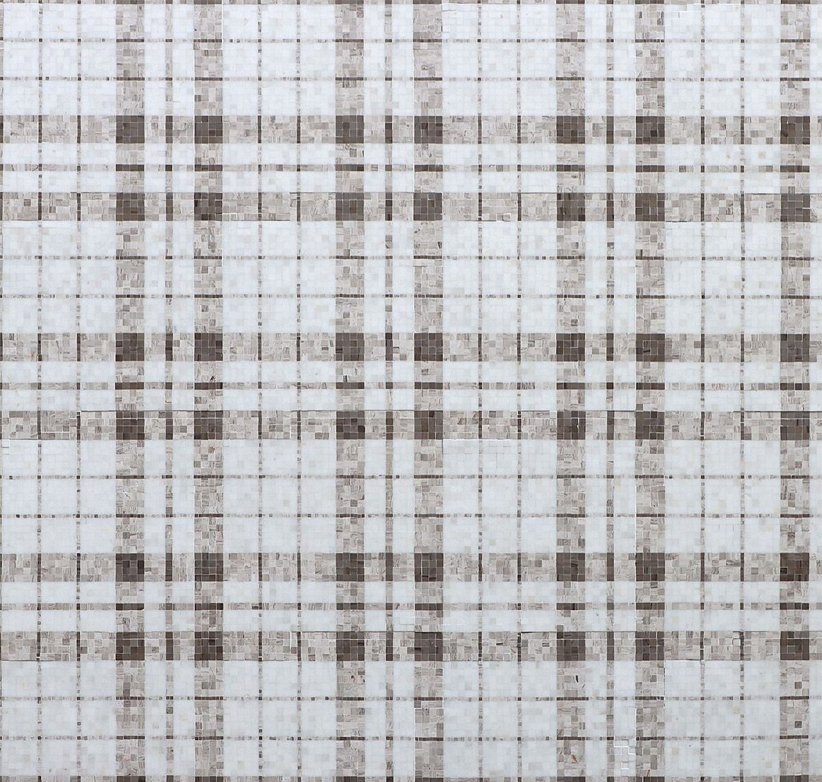 Microsaic Plaid Marble Mosaic Tile | DesignShop | DesignShop