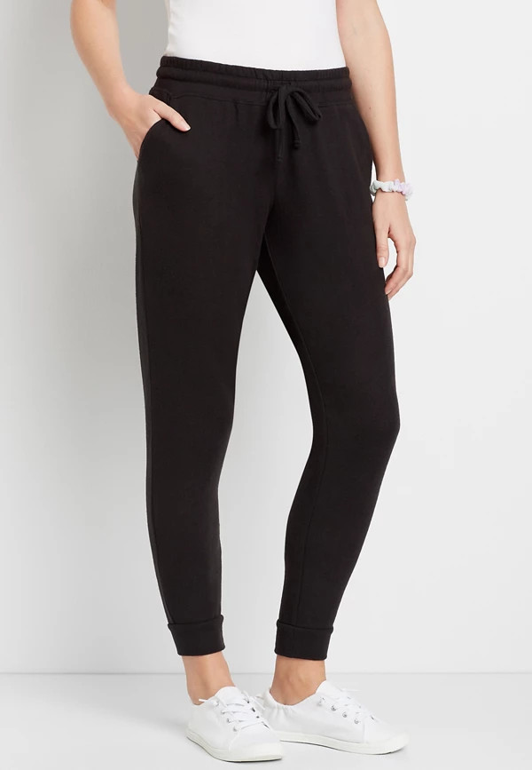 Black Cozy Hacci Jogger | Maurices