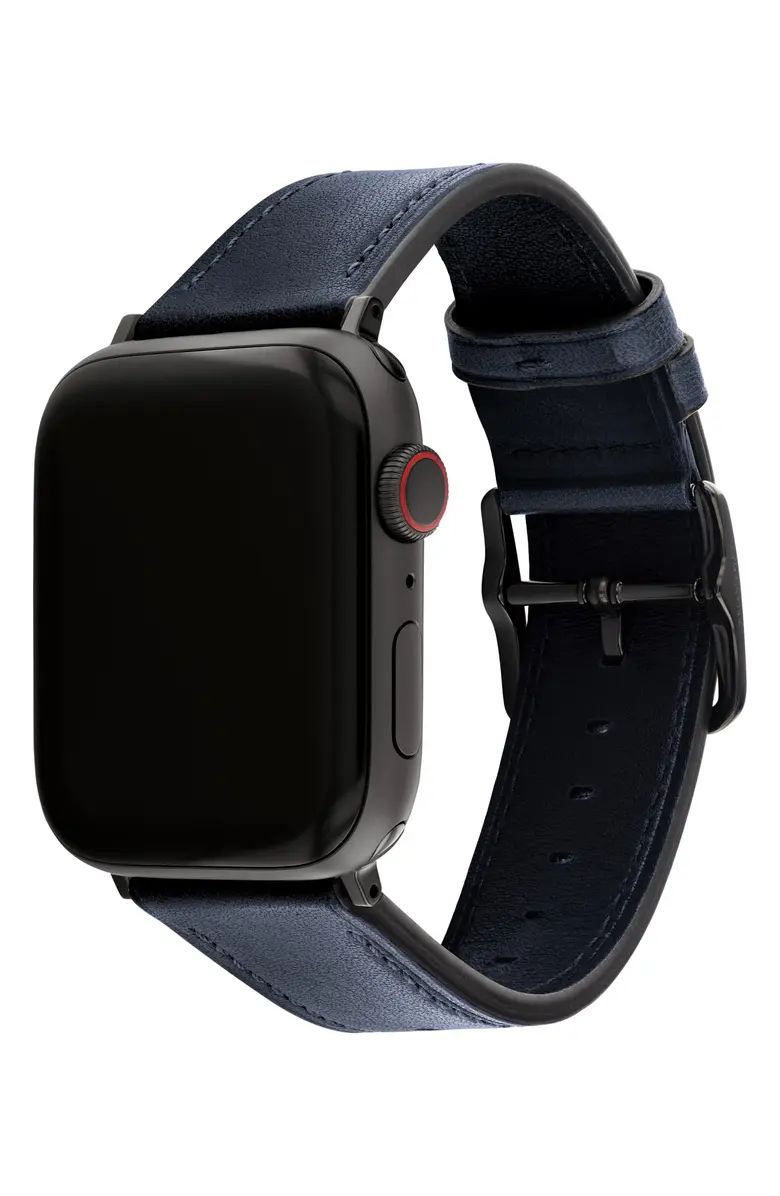 COACH Leather Apple Watch® Strap | Nordstrom | Nordstrom