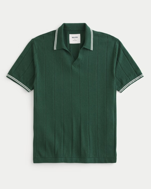 Men's Tipped Sweater Polo | Men's Tops | HollisterCo.com | Hollister (US)