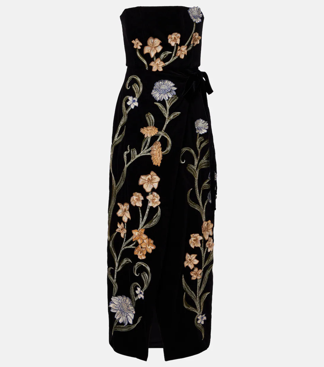 Cinefila Laguna velvet maxi dress | Mytheresa (UK)
