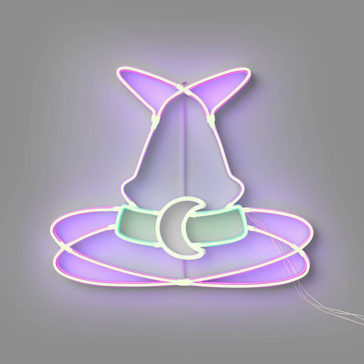 Animated Novelty Faux Neon Witch Hat with Purple/White/Green LEDs - Hyde and EEK! Boutique™ | Target