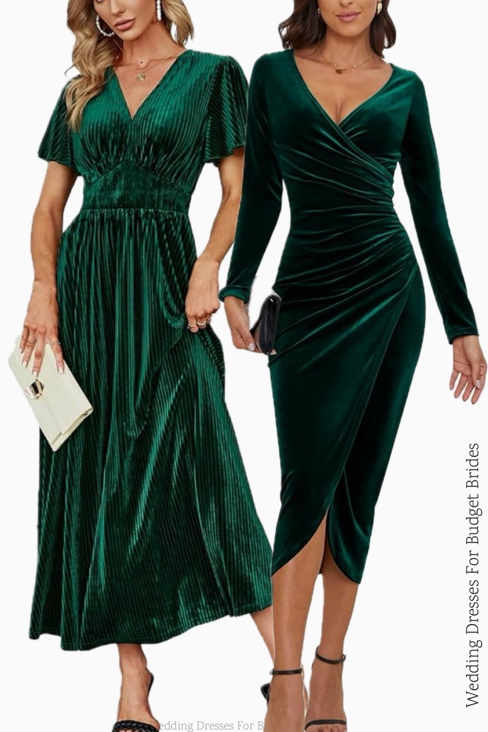 Two beautiful green wedding guest dresses for a Christmas or winter wedding from Amazon. 

#LTKWedding #LTKSeasonal #LTKFindsUnder100