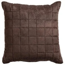 Better Homes & Gardens Velvet Throw Pillow, Brown Basket Tufted Design, 20 in x 20 in | Walmart (US)