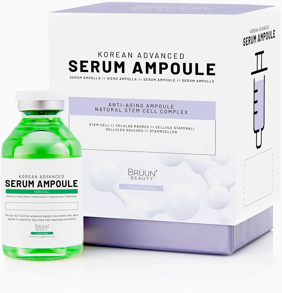 BRÜUN SC - Control Botanical Stem Cell Ampoule - Korean Serum Booster for Face and Body Skin Car... | Amazon (US)