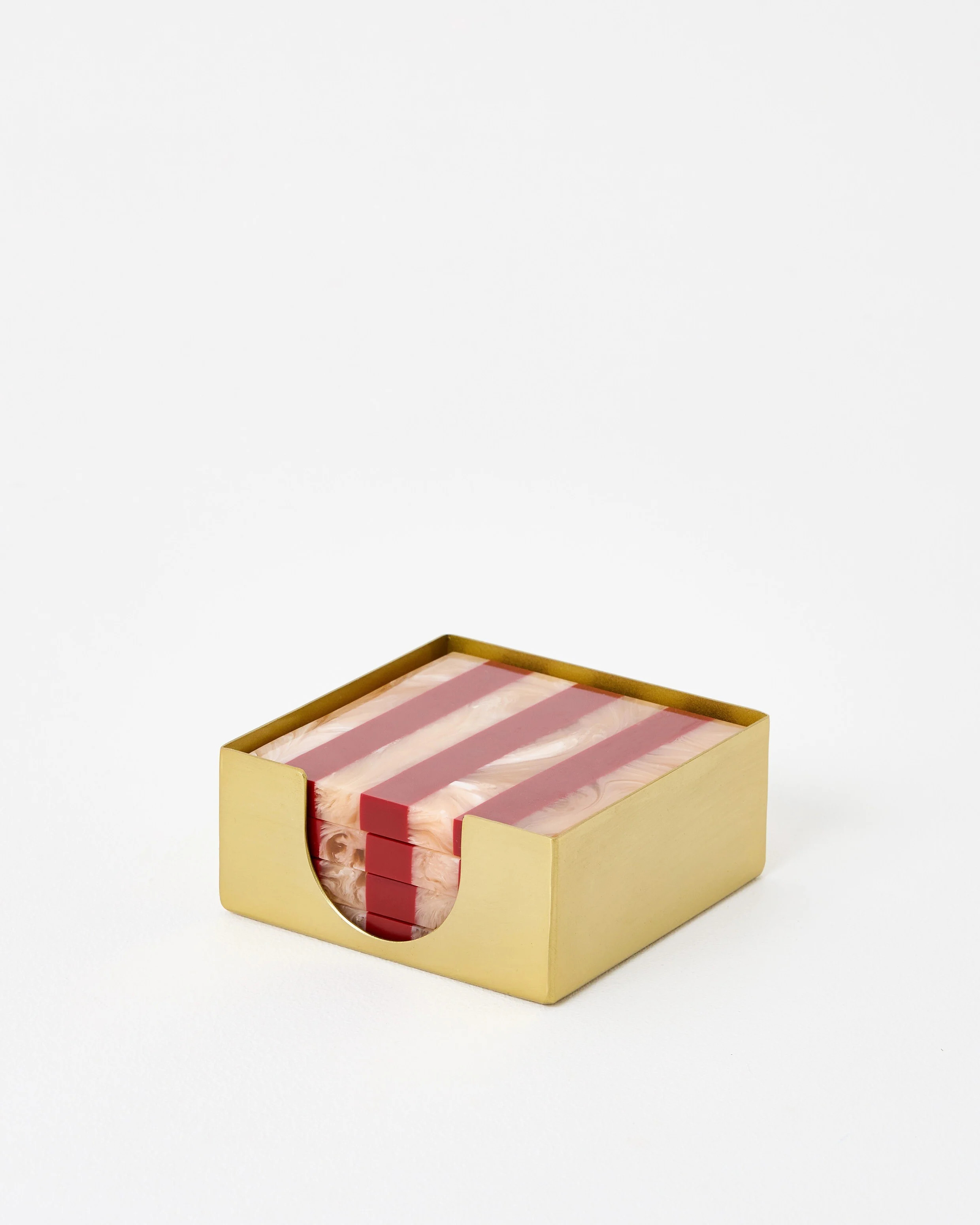 Stripe Coasters Set of Four | Oliver Bonas | Oliver Bonas (Global)