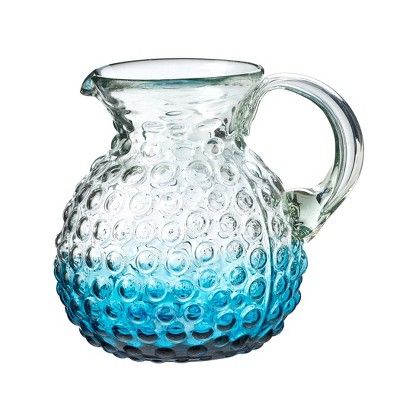 Amici Home Catalina Pitcher, Artisan Handmade Mexican Recycled Glass, For Sangria, Iced Tea, Juice,  | Target