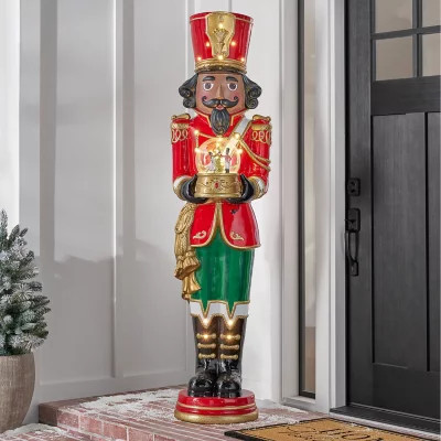 Member's Mark 6' Pre-Lit Musical Grand Nutcracker with Snowglobe | Sam's Club
