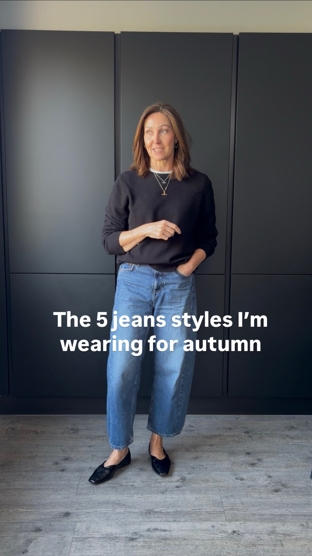 The 5 jeans styles I’m wearing this autumn.

1. The classic blue jeans. These have a slight flare which really makes your legs look longer. Great with boots. I’m in a 28

2. The turn up jeans. I also have these in cream - I’m wearing them all the time. Really soft and a fab length. I wear a 10

3. Hundreds of you night these when I showed them last week - they’re SO good. The perfect mix between a curved shape and a straight leg style. Incredibly flattering and under £30. I wear a 36 in these.

4. The baggy barrel jeans I live in. I’m such a fan of these. They are so comfortable and the shape is really subtle. Always size down in these. I wear a 26/31

5. The OG barrel jeans in my opinion. A fabulous shape, great quality and Such a good price. I’m wearing a short length in these for the crop. I wear a 10.

I’ve also given you lots of the jumpers I wear on repeat as it gets colder. These are all linked too x

#LTKautumn #LTKjeans #LTKstyletip