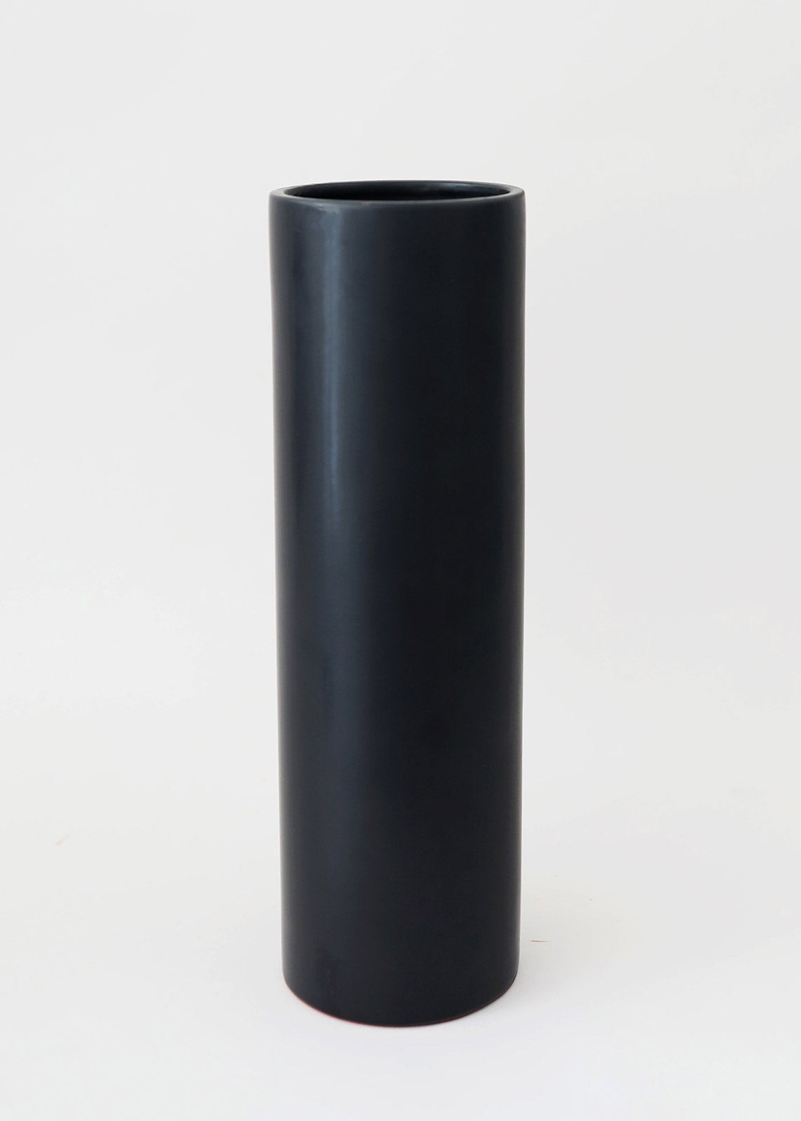 Afloral Black Cylinder Tall Watertight Terracotta Branch Vase - 13" Tall | Afloral (US)