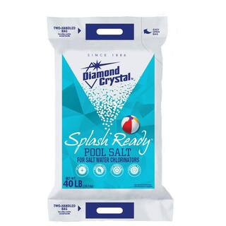 Diamond Crystal Splash Ready 40 lb. Pool Salt 110002702 - The Home Depot | The Home Depot