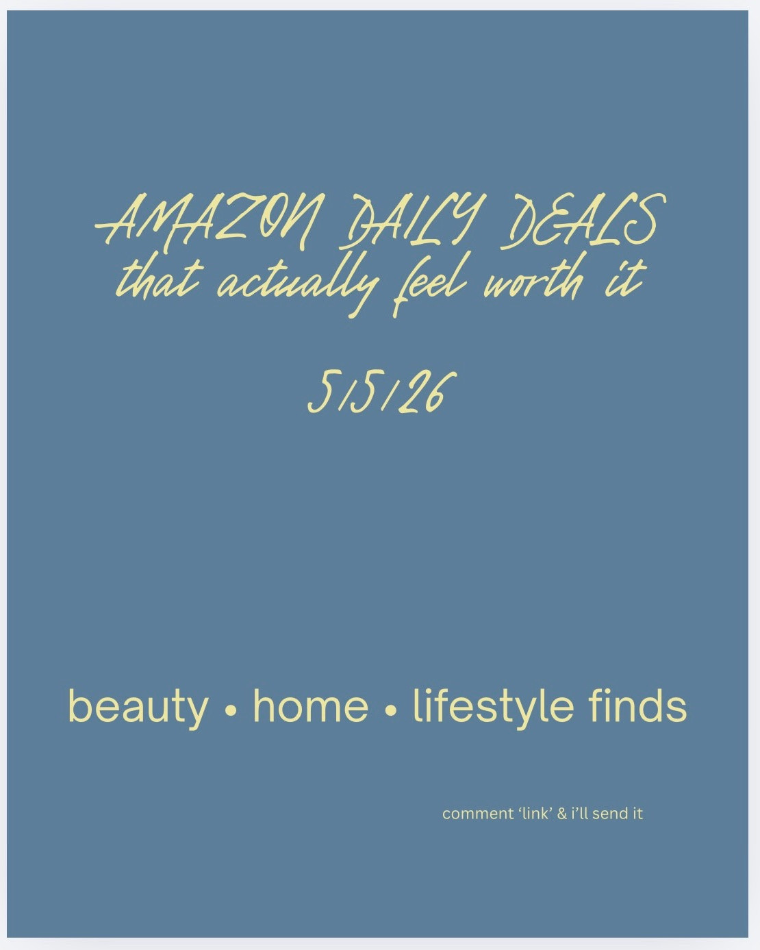 Amazon daily deals that actually feel worth it 🛒✨

I went through the noise and saved the ones I’d genuinely use—from easy kitchen upgrades to everyday beauty + summer essentials.

If you’ve been wanting to simplify your routine or upgrade your space without overspending… this is your sign.

Everything is linked in my Amazon storefront (before prices change).
Comment “link” and I’ll send it to you 💬  #amazondeal #amazonfinds #dailydeals #homeupgrades #kitchenfinds

#LTKdayinmylife #LTKSaleAlert #LTKHome