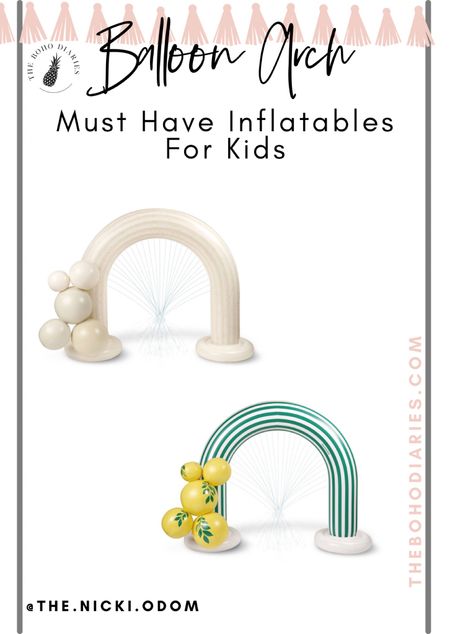 Must have balloon arch inflatable for spring and summer! Perfect addition to outdoor play and fun in the summer with the added sprinkler. I will definitely use this for easy balloon arches! 

#LTKparties #LTKhome #LTKSeasonal