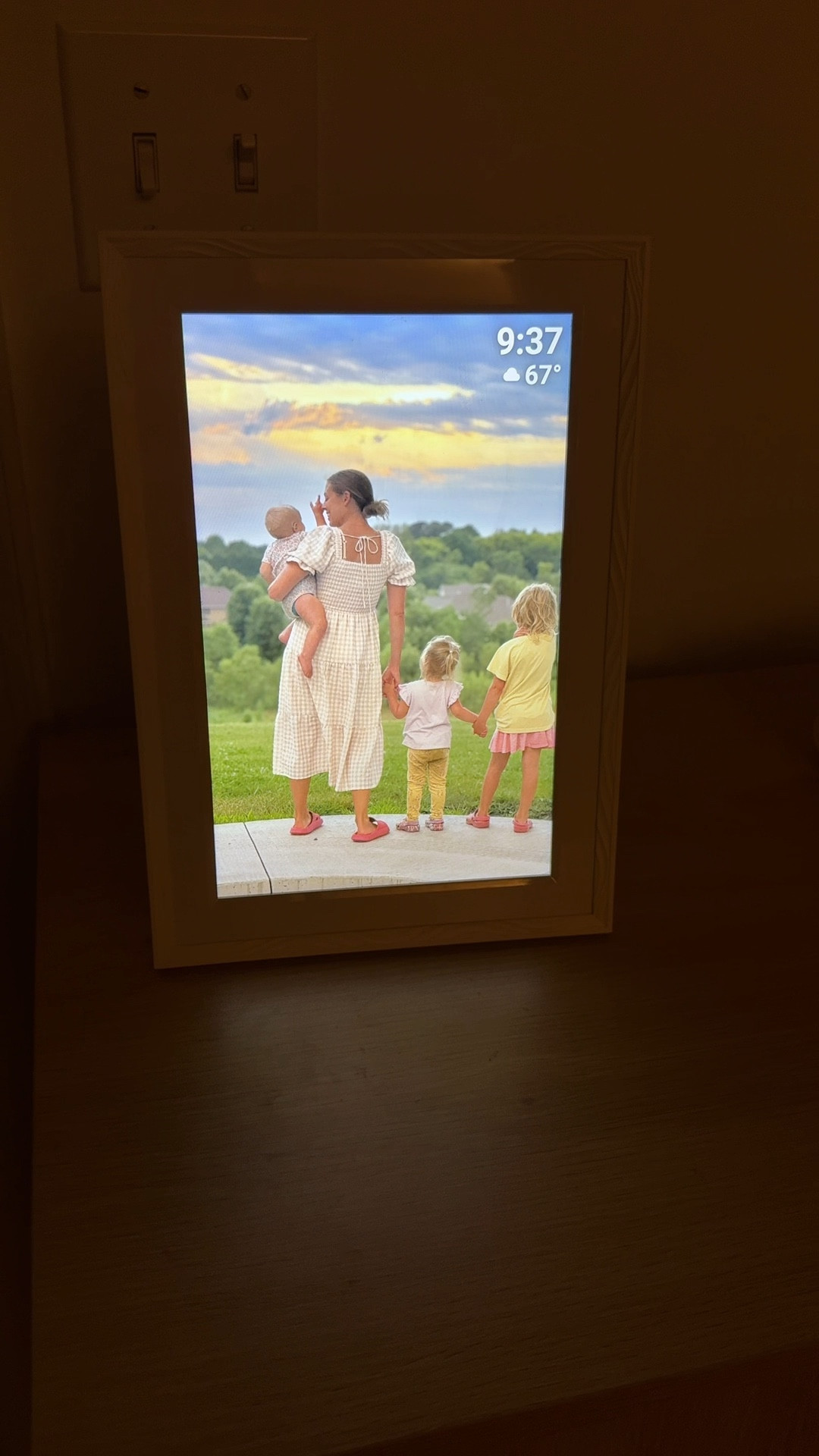 Affordable, sleek and already a family favorite in our house, this is the pastigio digital picture frame and HOW did I not have one of these in my life sooner?! We are LOVING this frame and my kids are always at the counter trying to skip through and see all the videos and photos. It’s just the sweetest!!!! 

I should mention, they have different options for the frame and size. This is the 10.1 inch and the 15.6inch would also be amazing to have! 

#digitalframe #pastigio #affordabledigitalframe #digitalpictureframe 