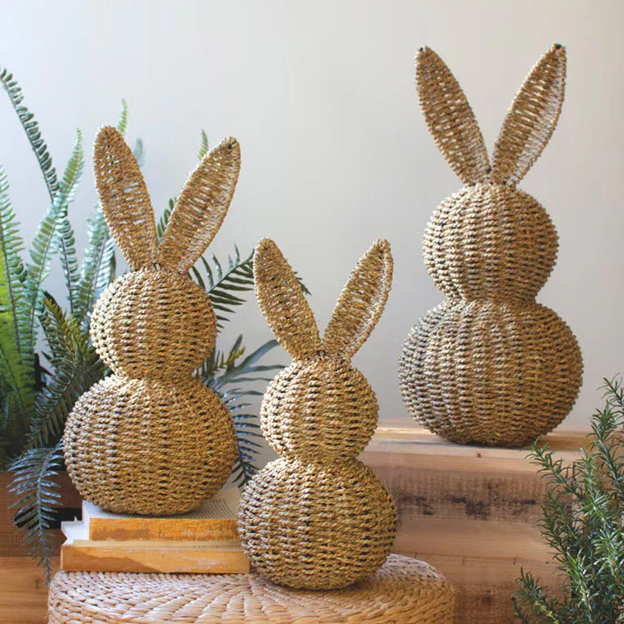 Woven Vine Easter Rabbit Set of 3 | Paynes Gray Inc