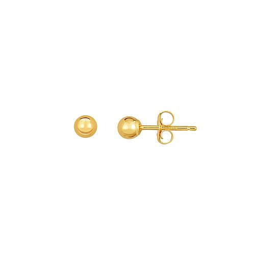 Royal Chain 14K 5mm Polished Yellow Gold Ball Stud Earrings | HSN