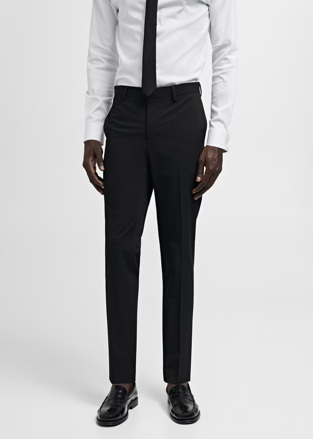 Stretch fabric super slim-fit suit pants - Men | MANGO USA | MANGO (US)