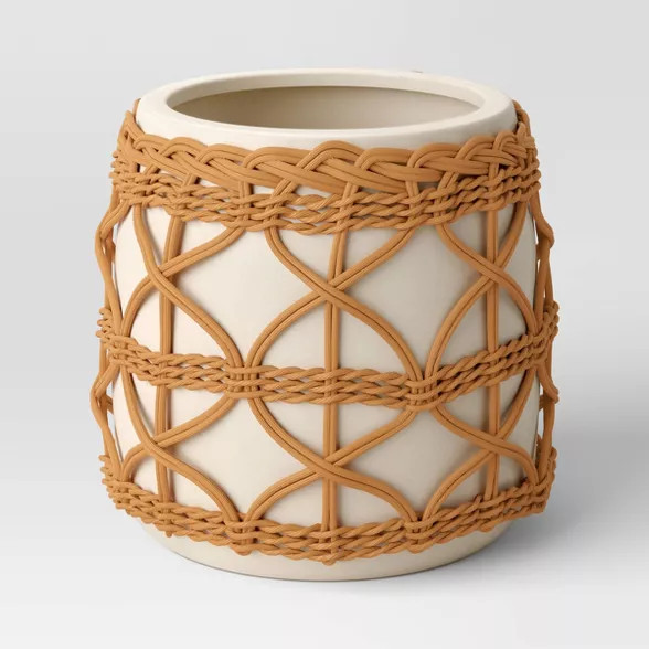 Woven Stoneware Outdoor Planter - Opalhouse™ | Target