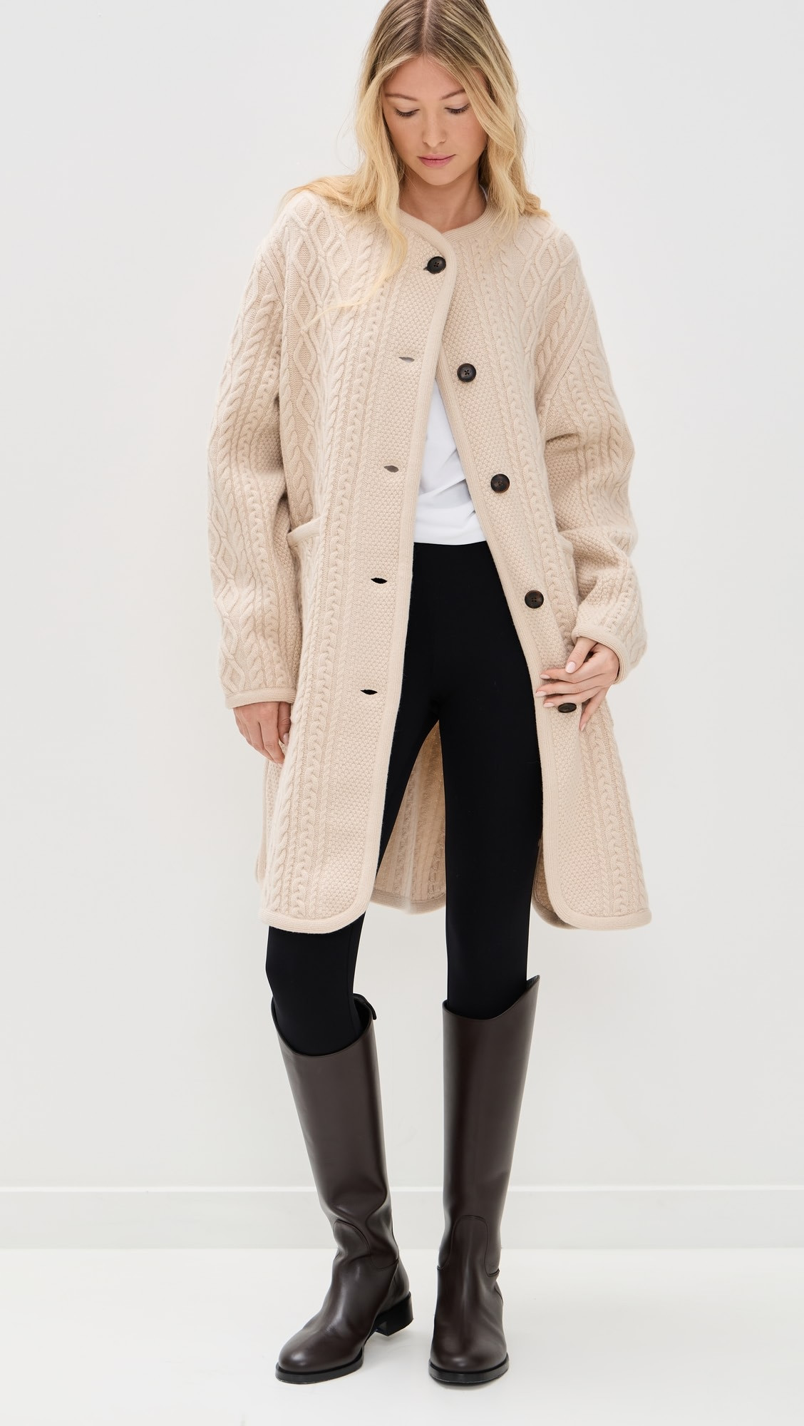 Merino Luxe Cable Coat | Shopbop