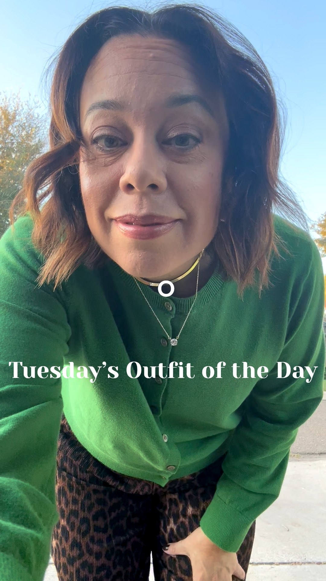 Love to pair a bright colored cardi with leopard widow leg pants. Easy office outfit! 

#LTKMidsize #LTKOver40 #LTKStyleTip
