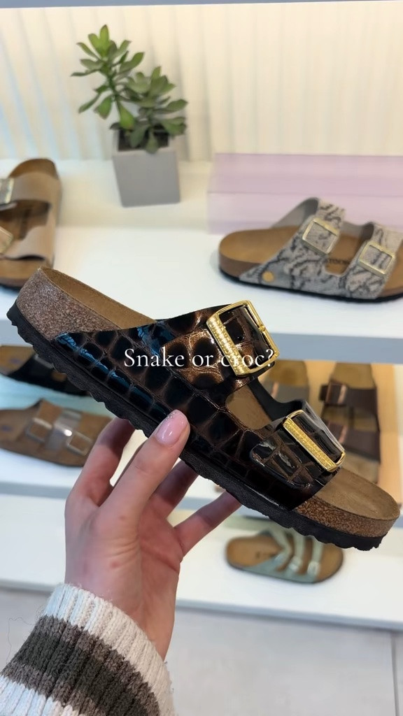 New Birkenstock Arizona two strap sandals in croc print or snake 🐍 So so comfy and perfect for casual outfits this Summer. Which will you pick?

#LTKTravel #LTKSeasonal #LTKootd