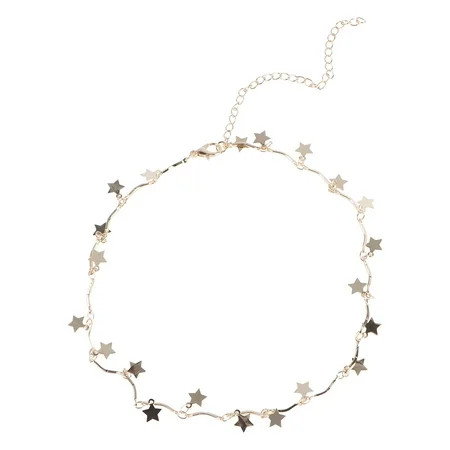 HEMOTON Bohemia Women Choker Gold Chain Star Choker Necklace Women Jewelry | Walmart (US)