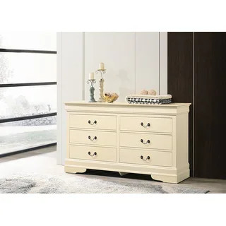 Louis Phillipe 6-drawer Bedroom Dresser - Black | Bed Bath & Beyond