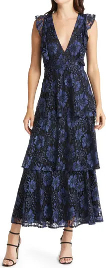 Lulus Molinetto Lace Ruffle Dress | Nordstrom | Nordstrom