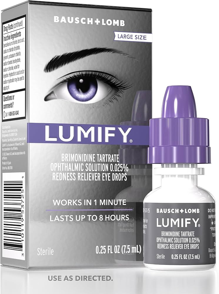 LUMIFY Eye Drops for Red Eyes, Redness Reliever for Brighter Looking Eyes, Works in 1 Minute & La... | Amazon (US)