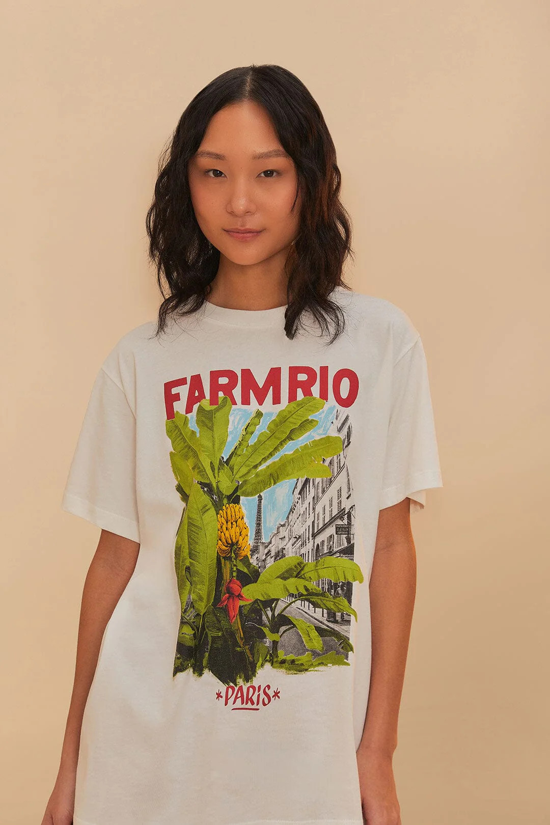 Off-White From Brasil To The World Relaxed T-Shirt | FarmRio (US)