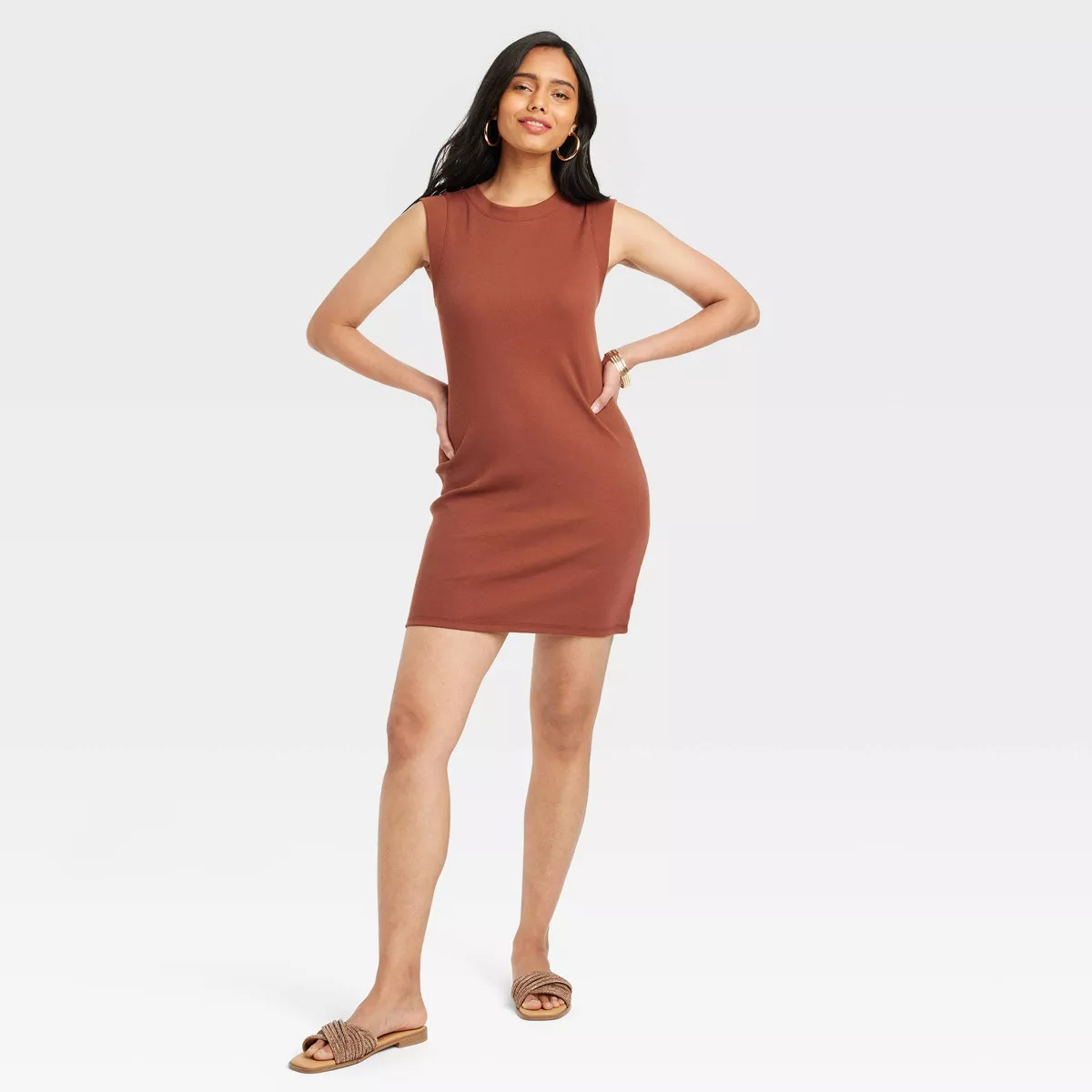 Women's Muscle Tank Mini Knit Dress - A New Day™ | Target