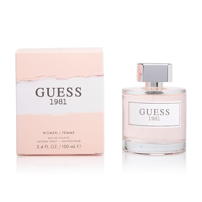 Guess 1981 Eau De Toilette Perfume Spray for Women, with Notes of Jasmine and Amber, 3.4 Fl. Oz. | Amazon (US)