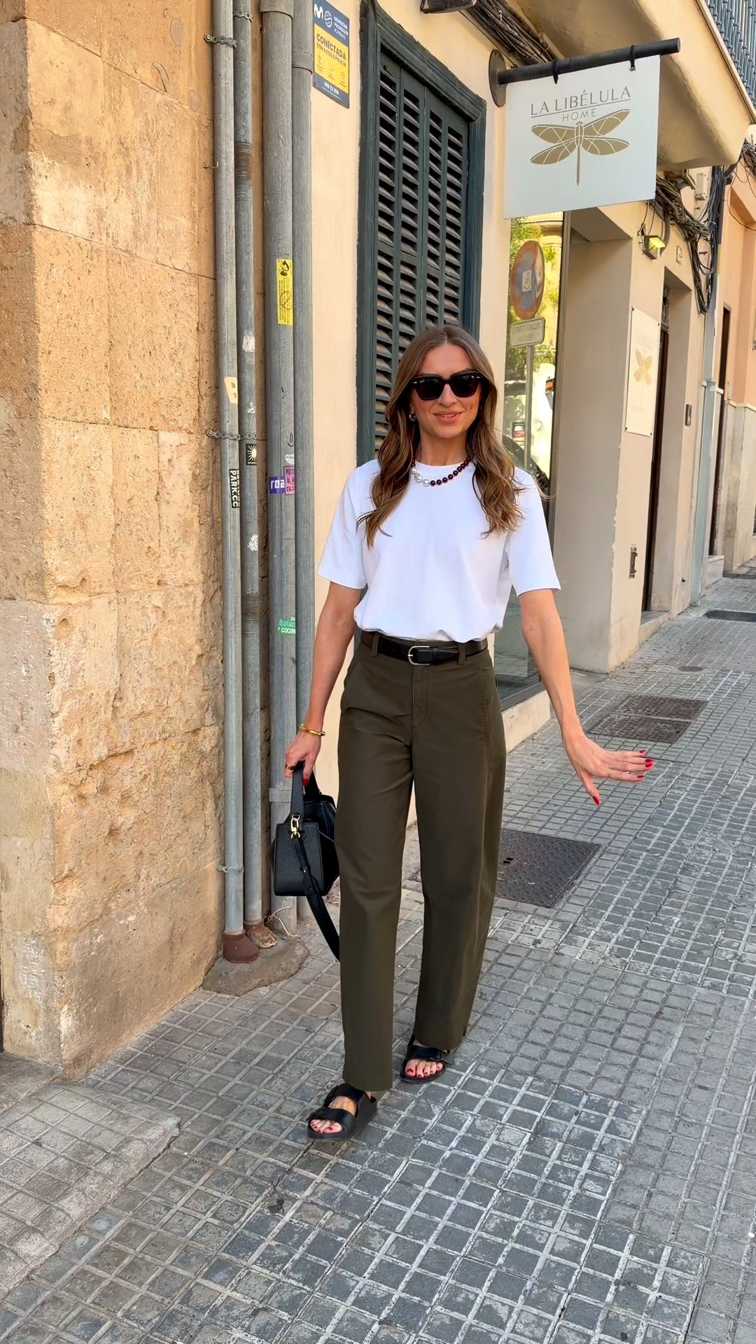 T-shirt weather in November, what I wore for a sunny day in Palma, Mallorca! 
Size 12 in the M&S white t-shirt
XS in the Uniqlo barrel trickers, I’m 5ft 6. Reg length, longer styles are available
Totême black leather belt
Mango necklace
The horse clementine bag
Birkenstock Arizona eva sandals 


#LTKxSelfridges #LTKuk