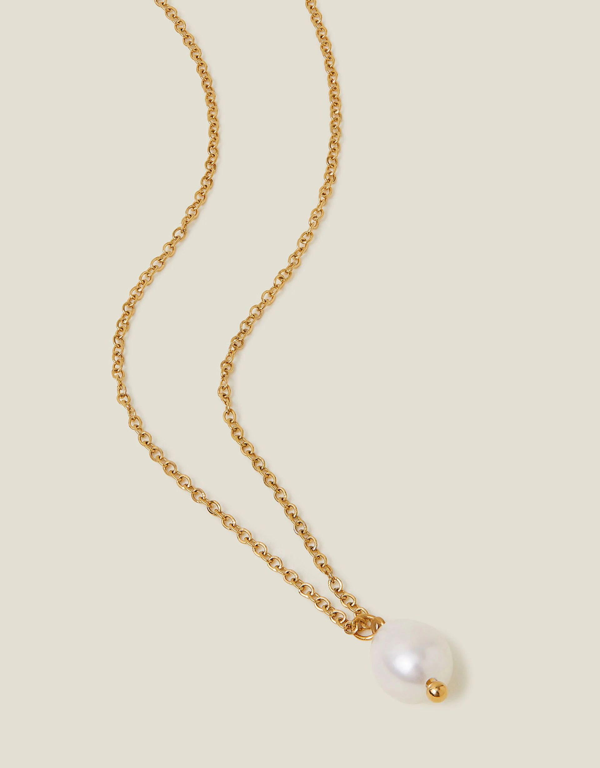 Stainless Steel Pearl Pendant Necklace | Accessorize (Global)