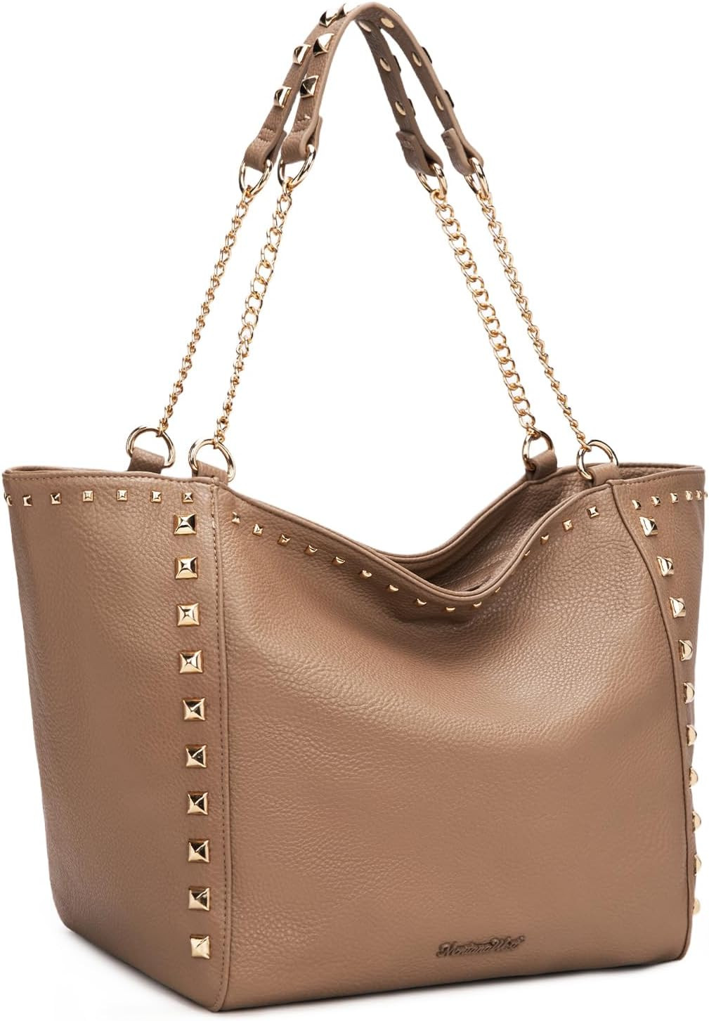 Montana West Large Tote Bag for Women Oversized Shoulder Purses with Chain Handbags | Amazon (US)