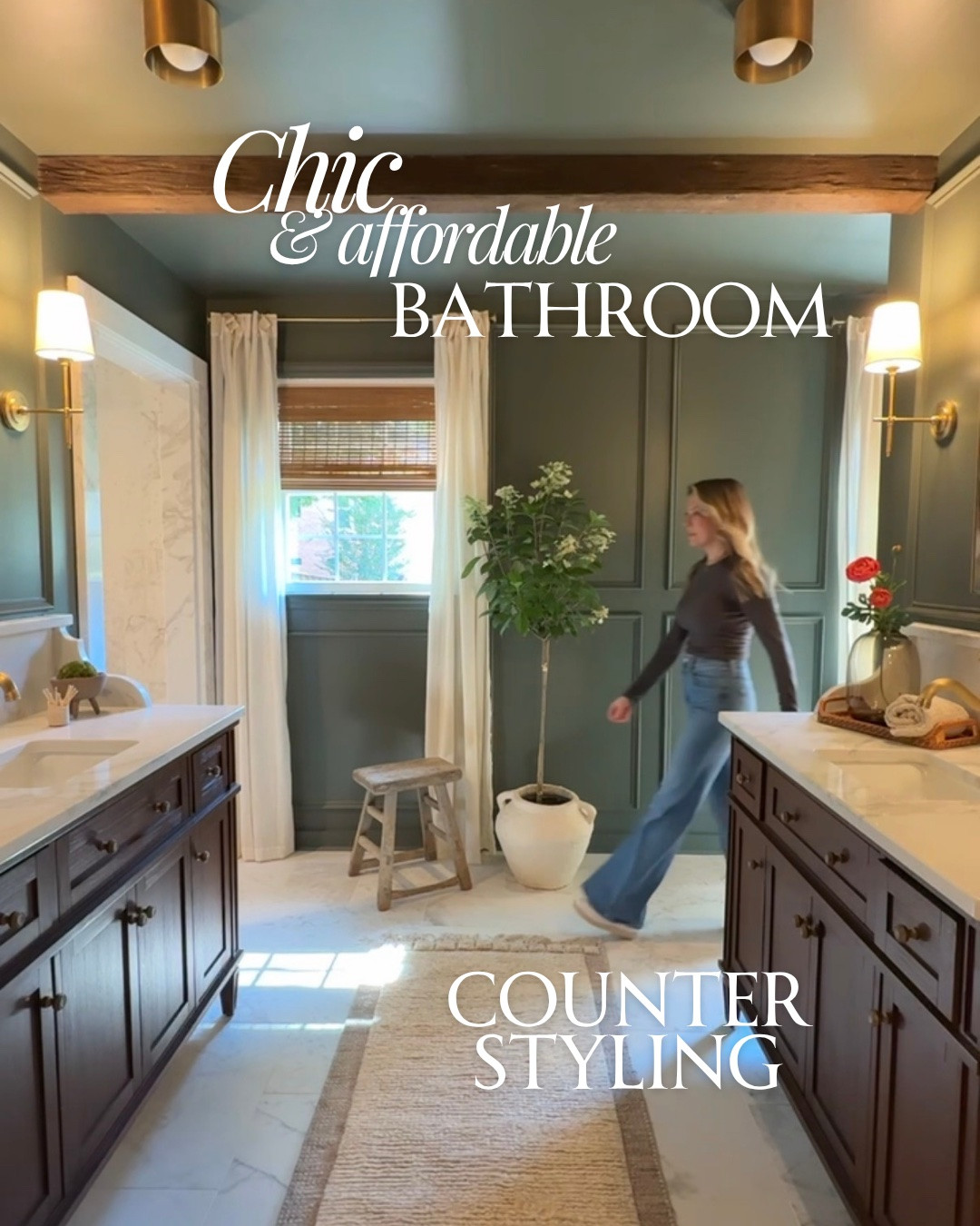 Bathroom counter styling 🤍