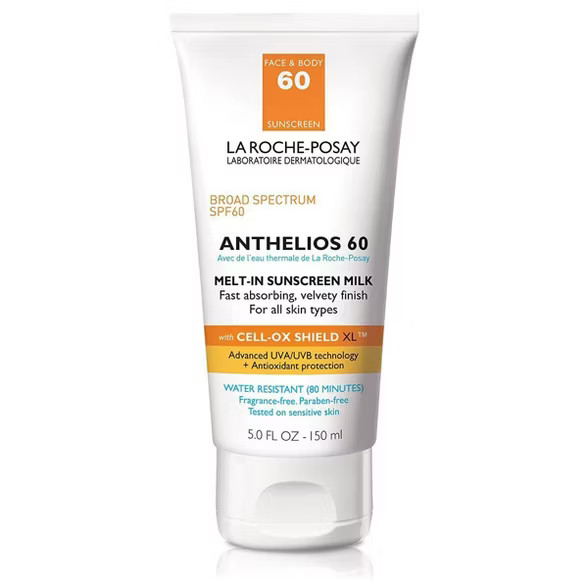 La Roche Posay Anthelios Face and Body Sunscreen Melt-In Milk Lotion SPF 60 - 5oz | Target