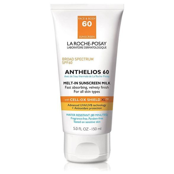 La Roche Posay Anthelios Face and Body Sunscreen Melt-In Milk Lotion SPF 60 - 5oz | Target