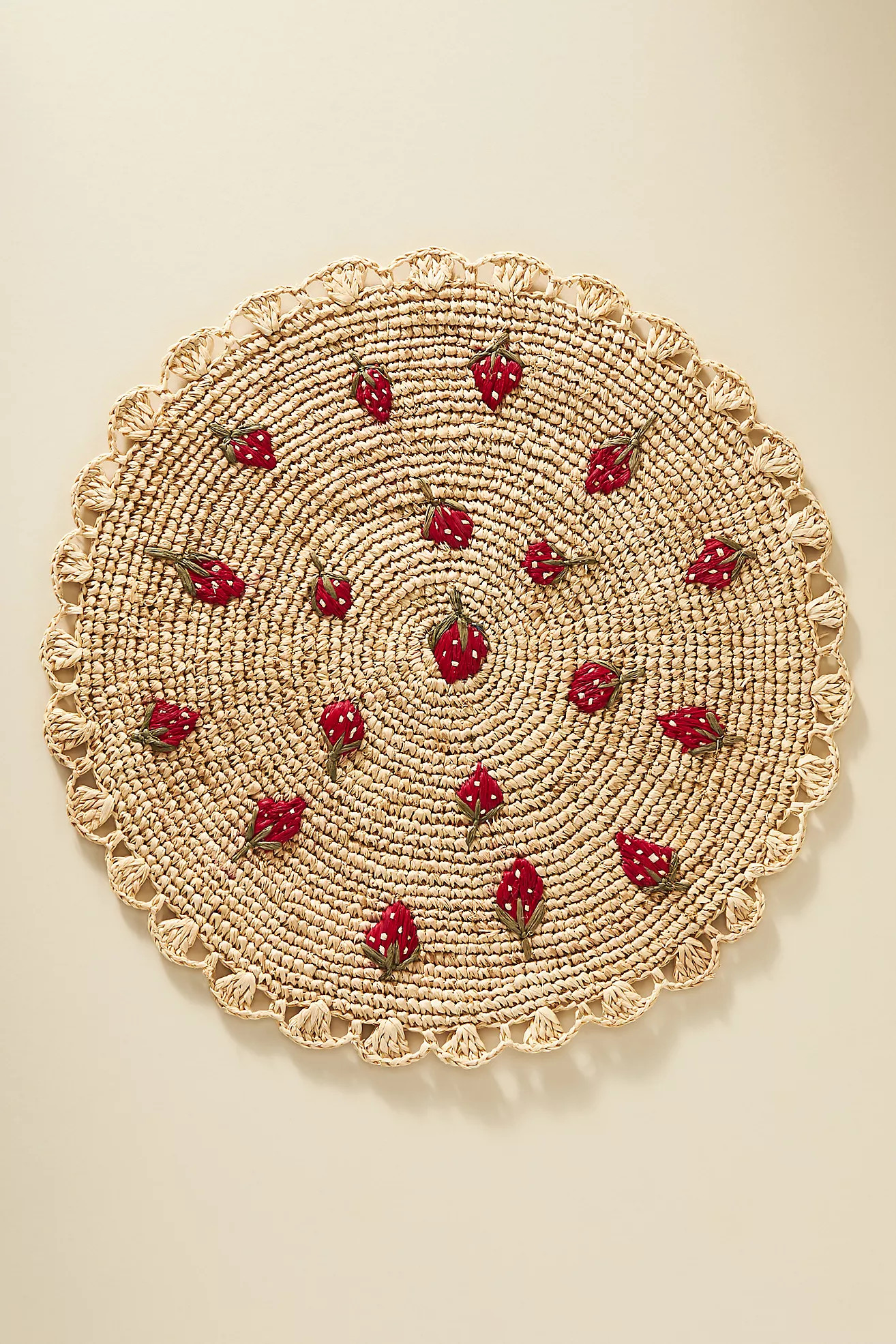 Scattered Fruit Round Placemat | Anthropologie (US)