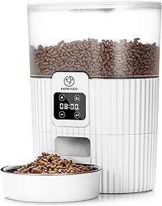 Automatic Cat Feeder, Programmable Feeding Schedule, Dual Power Supply, Large Capacity 3.5L Food ... | Amazon (US)