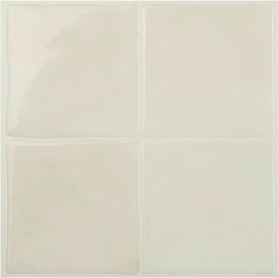 SMART TILES Peel and Stick Backsplash - 5 Sheets of 9" x 9" - 3D Adhesive Peel and Stick Tile Bac... | Amazon (US)