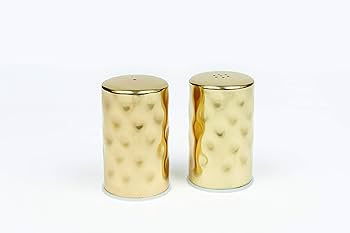 American Metalcraft GHSP2 Hammered Salt & Pepper Shaker Set, Gold, 2-Ounces Each | Amazon (US)