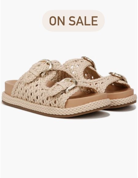 Cute slide sandals on sale.  Available in three colors  

#LTKShoeCrush #LTKSeasonal #LTKSaleAlert